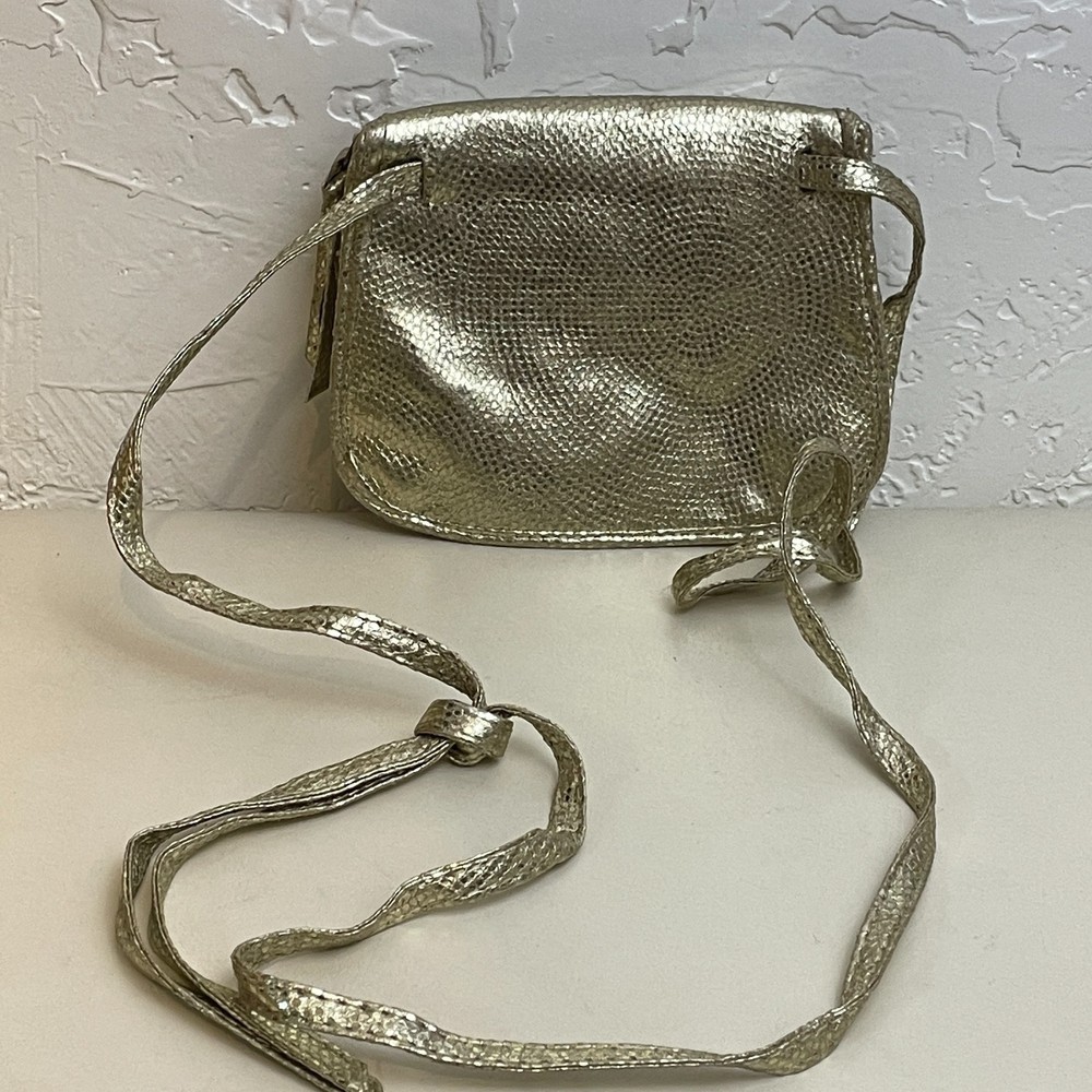 🌻Mark. Gold Metallic Small Crossbody Formal Clutch Mini Purse - Picture 2 of 9